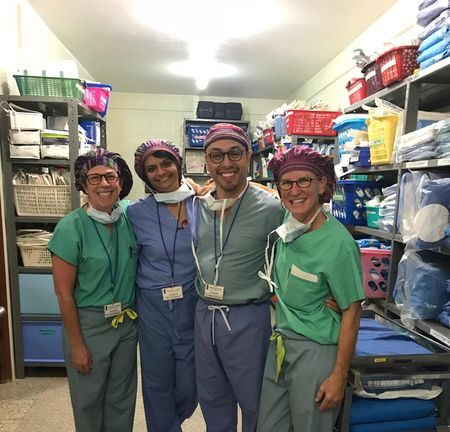 Hospital de la Familia Foundation doc volunteers in scrubs Hospital de la Familia Foundation doc volunteers in scrubs