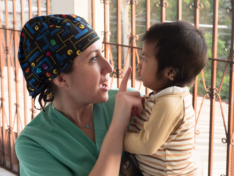 Hospital de la Familia Foundation - doc volunteer with little boy