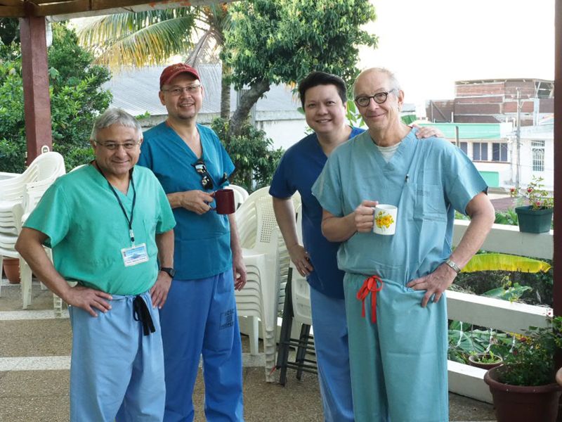 Hospital de la Familia Foundation - doc volunteers in scrubs