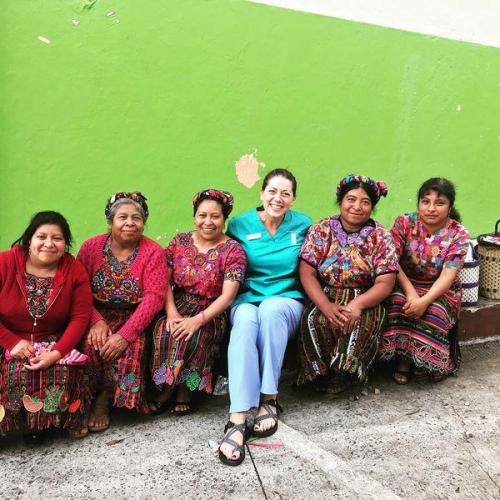 mayan women waiting for family
